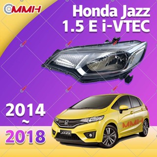 ไฟหน้ารถยนต์ สําหรับ Honda Jazz GK GK5 2014-2018 T5A T5S ไฟหน้าสำหรับ ไฟหน้า โคมไฟหน้า ไฟหน้า​โปรเจค​เตอร์​ โคมไฟหรถยนต์ เลนส์กระจก headlamp headlight front light lens