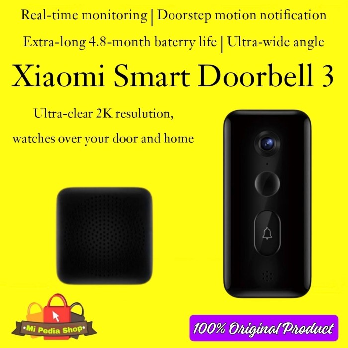 Xiaomi SMART DOORBELL 3-2K ประตูอัจฉริยะ ของแท้