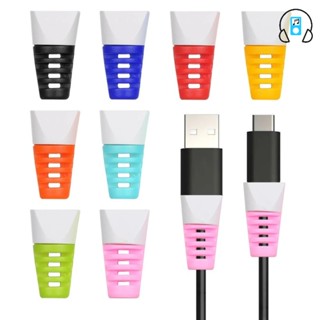 คลิปป้องกันสายเคเบิลซิลิโคนอ่อนนุ่มสีสําหรับสายชาร์จ USB / สายข้อมูลแบบพกพาขนาดเล็กเคสป้องกัน