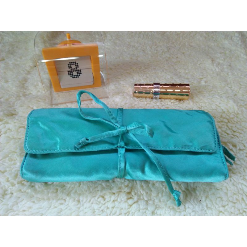 กระเป๋าใส่เครื่องประดับสีเขียวjcrew