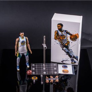 Yb2 โมเดลฟิกเกอร์ NBA Stephen Curry Action Figure Golden State Warriors ของเล่น ของขวัญ สําหรับตกแต่งบ้าน BY2