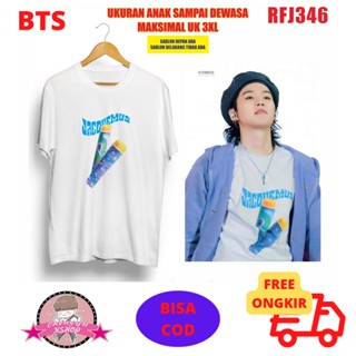 ราคาถูก(RFJ346) เสื้อยืด พิมพ์ลาย BTS SUGA YET TO COME YTC Concesser BTS S-5XL