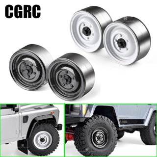 Cgrc ขอบดุมล้อโลหะ 1.9 นิ้ว อุปกรณ์เสริม สําหรับรถไต่หินบังคับ 1/10 AXIAL SCX10 D90 RC4WD Traxxas TRX4 Defender Wrangler DIY 2 ชิ้น