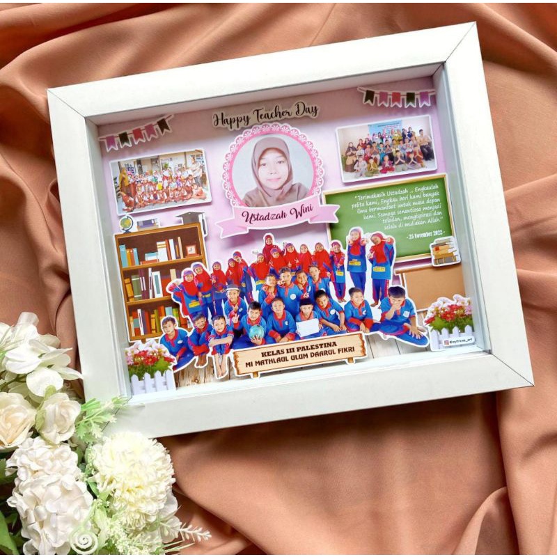 (MFA) A4 FRAME TEACHER GIFT 3 DIMENSIONAL FRAME / POP UP FRAME TEACHERS DAY