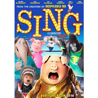 DVD หนังการ์ตูน Sing ร้องจริง เสียงจริง