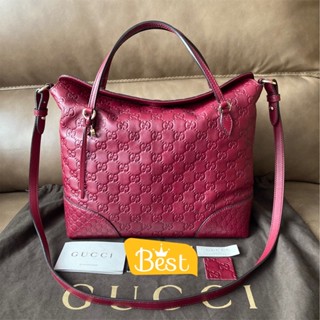 Gucci Bree Guccissima Leather Top Handle Bag