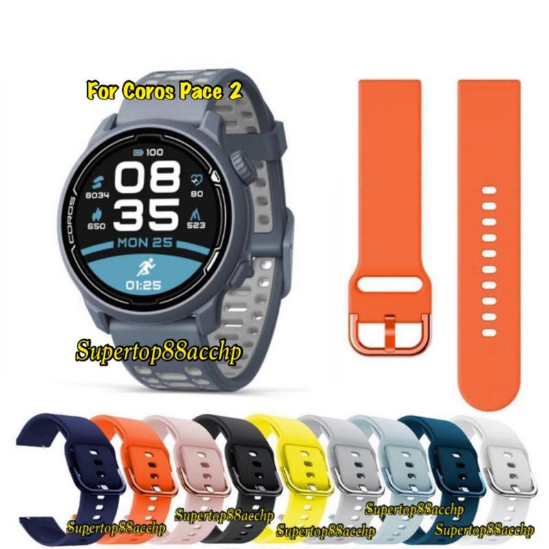 Strap Smartwatch Coros Pace 2 / Coros Pace 3 / Coros Pace Pro / Coros Pace 4 Strap Watch Rubber Colo