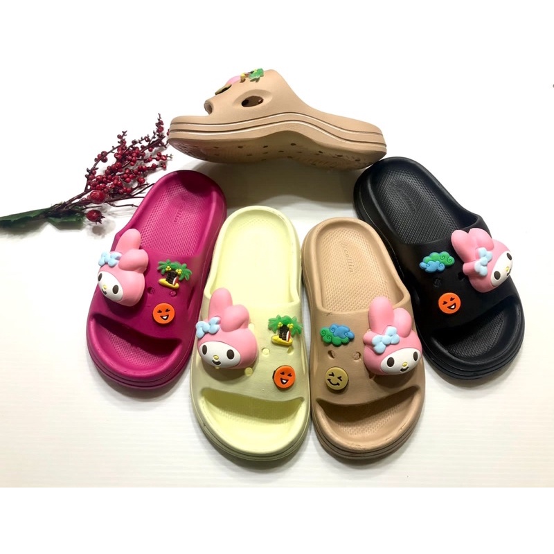 [ขนาด 30-35] รองเท้าแตะ FUJI SLIP-ON สําหรับ GIRLS 4-7 YEARS OLD MELODY COCONUT / SLIP-ON SANDALS 4 
