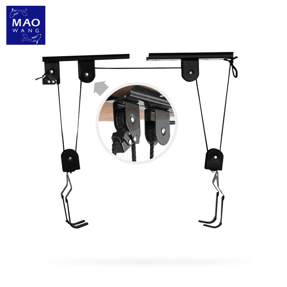 MAO แร็คแขวนจักรยาน ติดผนัง แบบลูกรอก Bicycle Hanging แร็คจอดจักรยาน