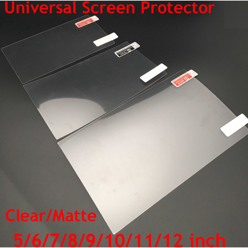 3pcs HD Clear LCD Screen Protector FILM 5/6/7/8/9/10/11/12 นิ้วโทรศัพท์มือถือสมาร์ทโฟนแท็บเล็ต GPS M