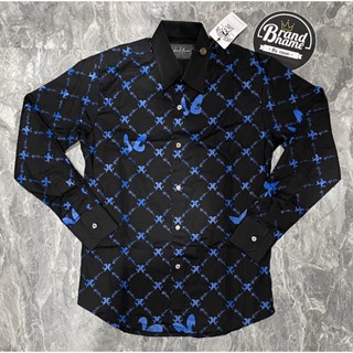 **ส่งฟรี**✅พร้อมส่ง ของแท้ล้าน%✅ Hold’em 10th monogram BlueⓂ️ Monogram shirt