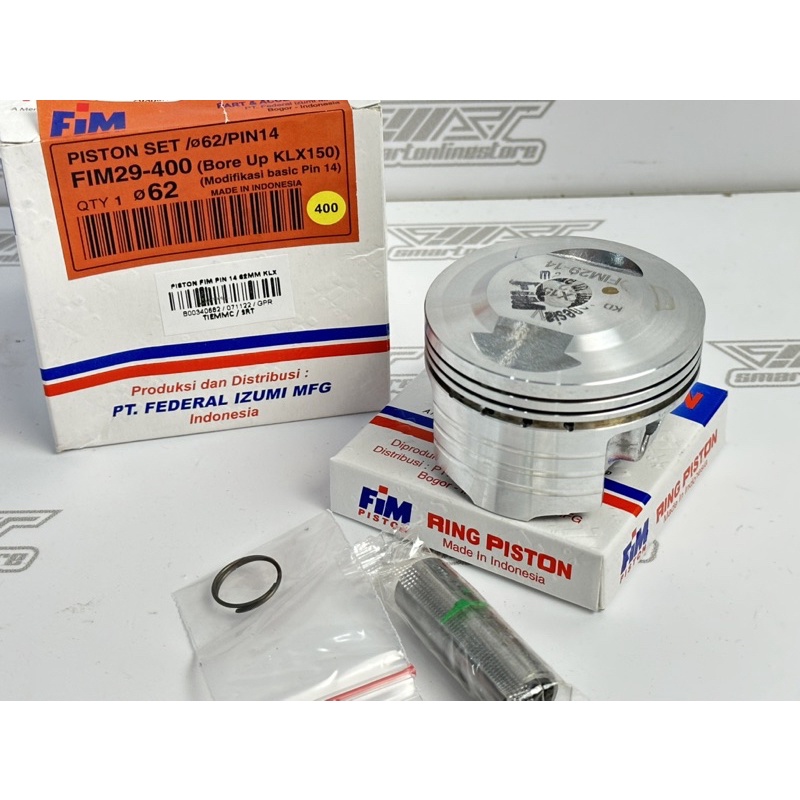PISTON FIM 29 KLX PIN 14 62 MM 63 MM 63.5MM 64 MM BORE UP TYPE ราคา ถูกที่สุด ดีลบีเคเค แกลเลอรีภาพที่ 7