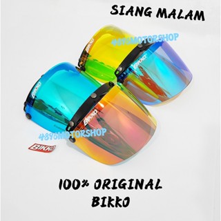 หมวกกันน็อค BOGO BIKKO SIANG MALAM 3 BUTTON VISOR CERMIN MHR STENG SGV MS88