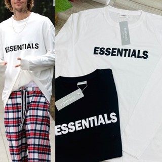 พร้อมส่ง เสื้อยืดงานป้าย essentials แขนยาว ใส่ได้ทั้งหญิงและชาย