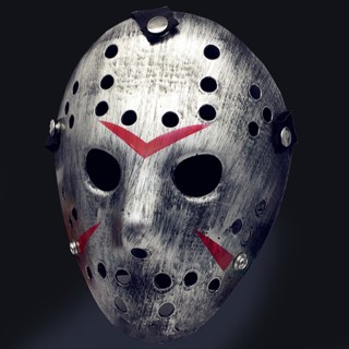 หน้ากาก Mask Friday The 13th วันศุกร์ที่ 13 Jason Voorhees เจสัน วอร์ฮีส์ สีเงิน สุดโหด สยองขวัญ Horror Hockey