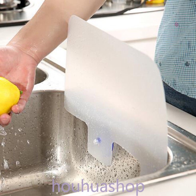 ห้องครัวอ่างล้างจาน water Splash Guards พร้อม Sucker หน้าจอกันน้ําสําหรับจานผักผลไม้ซักผ้า Anti-water Board
