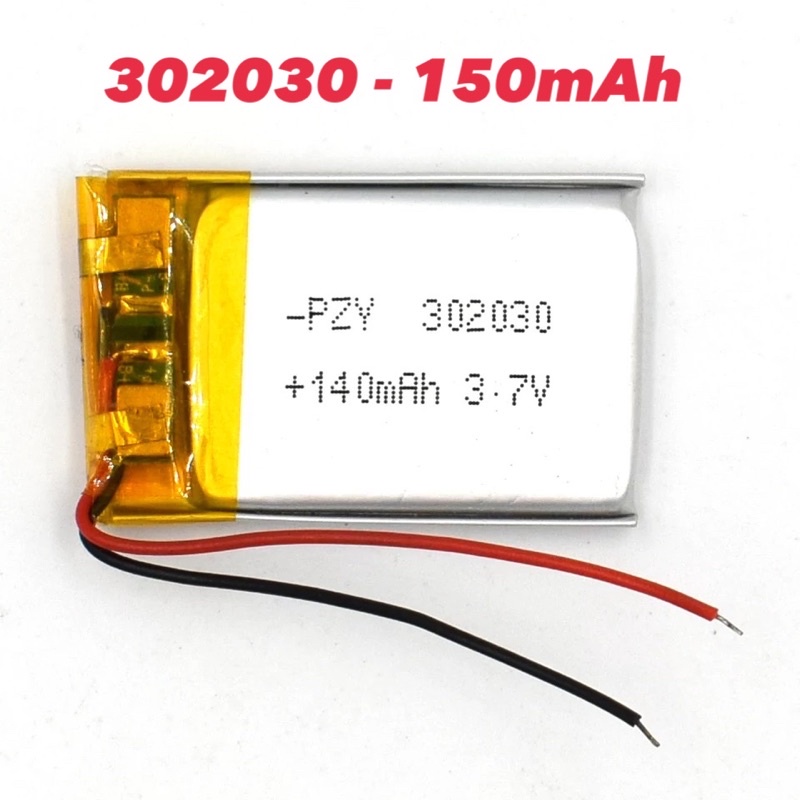 302030 130MAh 3.7V แบตเตอรี่ลิเธียมโพลิเมอร์โพลิเมอร์ LiPo สำหรับ Mp3 MP4 GPS PSP ลำโพงบลูทูธ DVD
