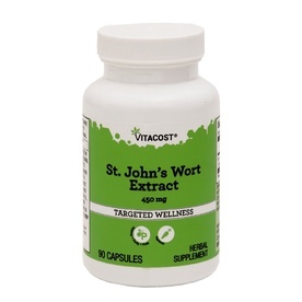 เซนต์จอห์นเวิร์ต Vitacost St Johns Wort Extract    450 มก.90 แคปซูล  วัยทอง คลายเครียด