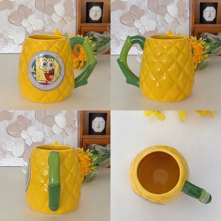 พร้อมส่ง🍍 แก้วน้ำ Spongebob แก้วกาแฟ ตั้งโชว์ แต่งห้อง แต่งบ้าน ของขวัญri