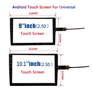 Universal 9/10.1 Inch 2.5D หน้าจอสัมผัสสําหรับ Android Player วิทยุ Mp5 Player Head Unit