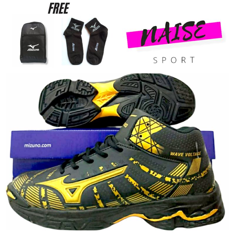 Mizuno Wave Voltage Mid Shoes คุณภาพ Mizuno Wave Voltage Volleyball Shoes สําหรับผู้ชายและผู้หญิง