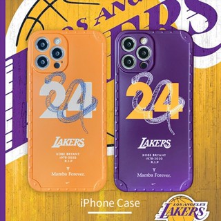 Lakers Kobe Bryan งู แบบมองไม่เห็น No. เคสโทรศัพท์มือถือ ป้องกันกระแทก ลายการ์ตูน สําหรับ iPhone 14 13 12 11 Pro Max X XS XR XSMax 14Plus iPhone11 24