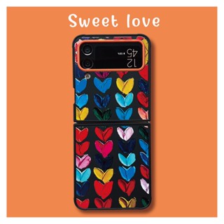 เคสโทรศัพท์มือถือ PC แข็ง กันกระแทก ลายการ์ตูนน่ารัก สําหรับ Samsung Galaxy Z Flip 4 5G Z Flip 3