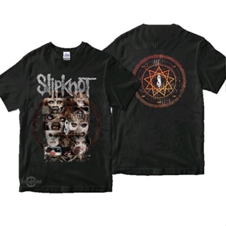 เสื้อยืดลําลอง แขนสั้น พิมพ์ลาย Slipknot 6creatures พรีเมี่ยม สําหรับสตรี