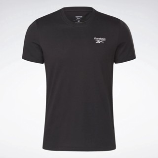 Reebok เสื้อคอกลม เสื้อยืด เสื้อสีดำ OL T-Shirt IdentityRI Classic GJ0639 BK (790)