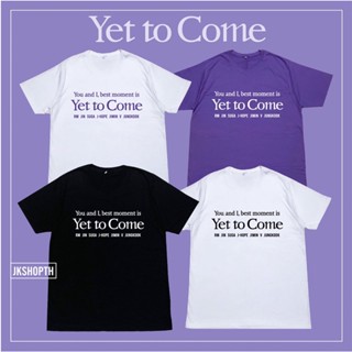 💜Yet to Come tee เสื้อยืดสีม่วง ขาว ดำ