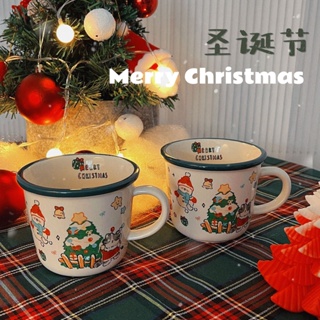 แก้วกาแฟ แก้วนม ของขวัญปีใหม่ ของขวัญคริสต์มาส christmas ถ้วยเซรามิคลายแมวน่ารัก