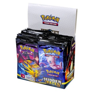 การ์ดเกม Pokemon Gold Cards Battle Carte ภาษาอังกฤษ GX Card Game Booster Collection ของเล่นสําหรับเด็ก 54 ชิ้น