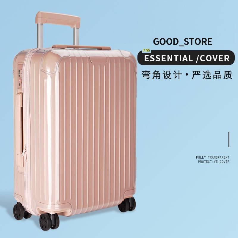 เข้ากันได้ for Essential ฝาครอบป้องกันกระเป๋าเดินทางโปร่งใส Boarding 21 26 30 นิ้ว สวมเคสกันกระแทก Transparent Luggage Protective Cover rimowa