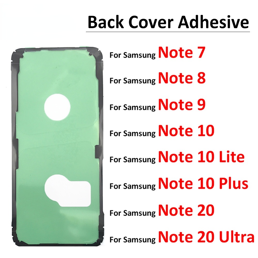 [ ชิ้นส่วน YD ] สติ๊กเกอร์กาวสําหรับ Samsung Note 7 8 9 10 20 Plus Ultra Lite สติกเกอร์แบตเตอรี่ด้านหลังกาวสติกเกอร์กันน้ําฝาหลัง