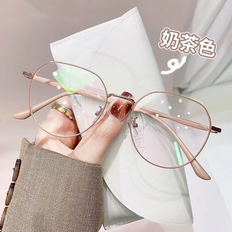 แว่นสายตาสั้นเลนส์ออโตเมติก& ระยะการมองเห็น &(สั้น -50 ถึง -600) +UV400+ เปลี่ยนสีอัต&โนมัติเมื่อโดนแสงแดด& กรอบแว่นทรงกลม &แว่นตาแฟชั่นไอศครีม