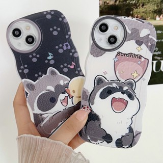 เคสใส แบบนิ่ม ลายการ์ตูนแรคคูน สําหรับ Infinix HOT 20 20S 9 Play 10s 11s NFC 12i Note 8 10 11 12 G96 Pro Smart 4 5 6 Plus | St H01