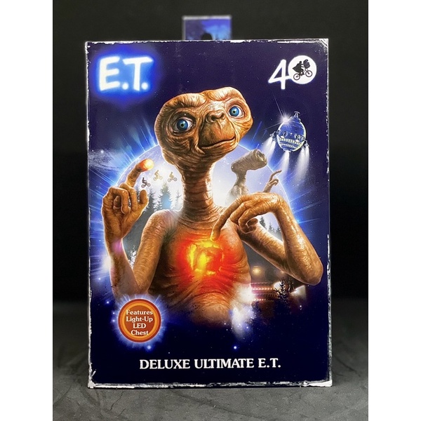 ET NECA E.T. The Extra-Terrestrial 40th Anniversary Ultimate E.T. Deluxe Set LEDAction Figure 18 cm(มีไฟ)