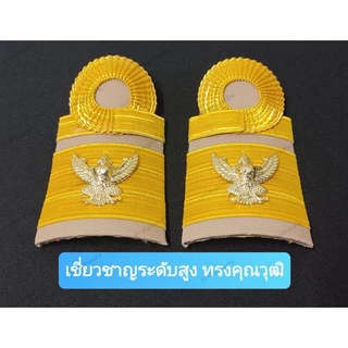 อินธนูชุดกากี บ่าอ่อน บ่าข้าราชการ อินธนูข้าราชการ (ดิ้นอินเดีย) อินทรธนู.
