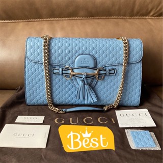 Gucci Emily Guccissima Medium Shoulder Bag