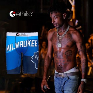 Ethika&amp;nba กางเกงบ็อกเซอร์ขาสั้น ระบายอากาศ แห้งเร็ว โอเวอร์ไซซ์ สไตล์ฮิปฮอป แฟชั่นสําหรับผู้ชาย ใส่เล่นกีฬาบาสเก็ตบอล ขี่จักรยาน เล่นเซิร์ฟ ชายหาด