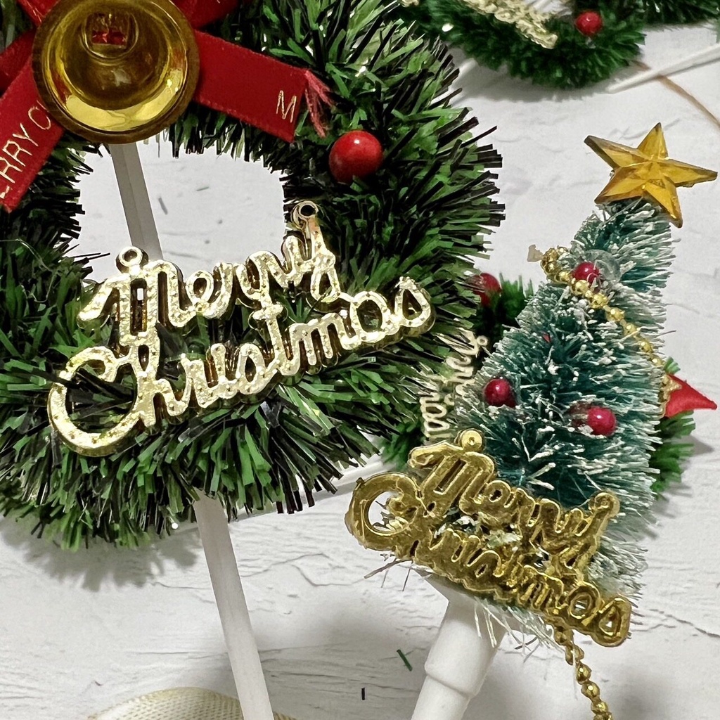 ที่ปักตกแต่งเค้ก คัพเค้ก ขนม คอลเลคชั่นคริสต์มาส Christmas Theme