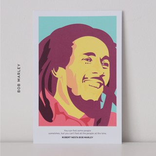 โปสการ์ดภาพบุคคล บ๊อบ มาร์เลย์ BOB MARLEY