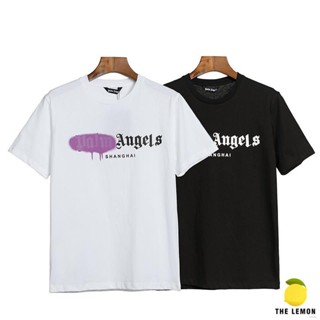 GP 【Lemon】เสื้อยืด Palm angels หลวม เนื้อผ้าระบายอากาศได้ดีและใส่สบาย