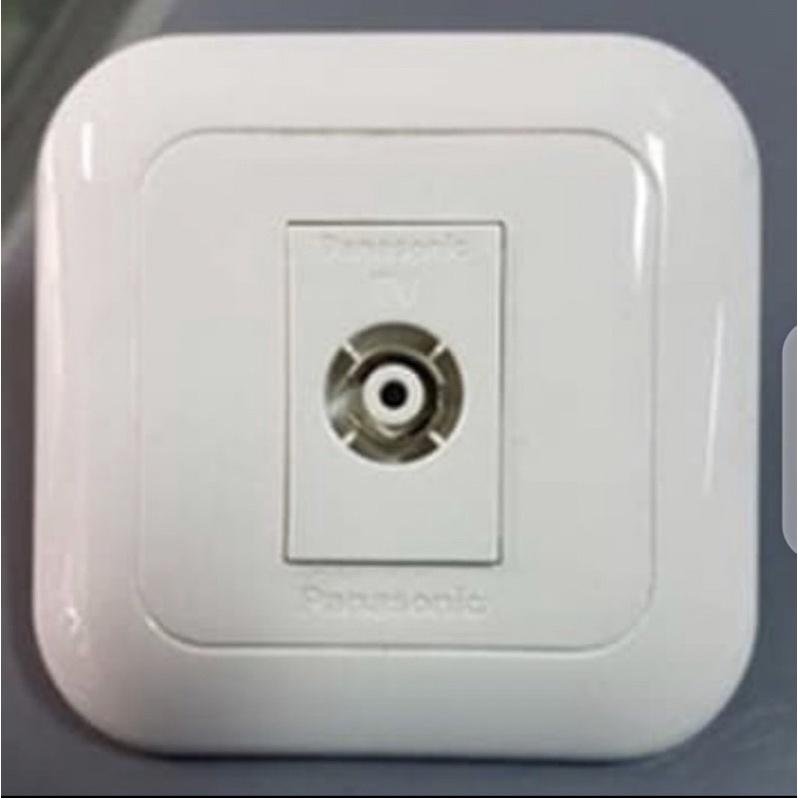 PANASONIC TV JACK / PANASONIC TV OUTLET + PANASONIC PLATE 1 หลุม