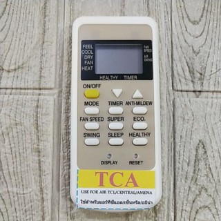 รีโมทแอร์ รุ่น TCA (USE FOR AIR TCL/CENTRAL/AMENA) ตามภาพใส่ถ่านใช้งานได้เลย