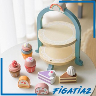 [Figatia2] ชุดของเล่นคัพเค้ก ขนมหวาน ไม้ คุณภาพดี สําหรับเด็กผู้ชาย ผู้หญิง