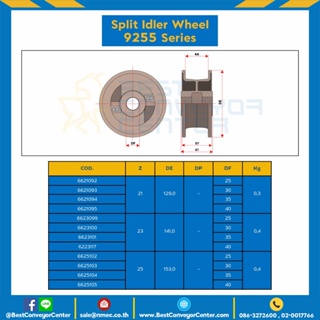 Idler for 21/23/25Z, BORE 25,30,35,40 MM., FOR CHAIN 9255