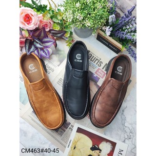 CM463รองเท้าหนังนิ่มผู้ชายเปิดส้นมี3สี ไซสฺ40-45