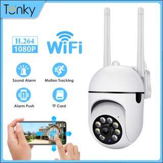 Tenky2.4g Wi Fi กล้องวงจรปิดอัจฉริยะ Ip 1080p มองเห็นที่มืด ไร้สาย ครบสี สําหรับบ้าน