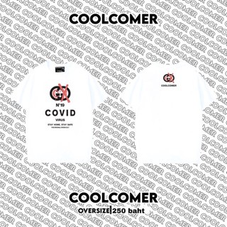 เสื้อยืดใหม่ Coolcomer-CL001:เสื้อโอเวอร์ไซส์สกรีนลายคอกลม